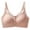 Khaki, variant on ktowifly Front Snap Bras for Women Padded Seamless Bralettes Soft Solid Color Underwear Trendy Clothes