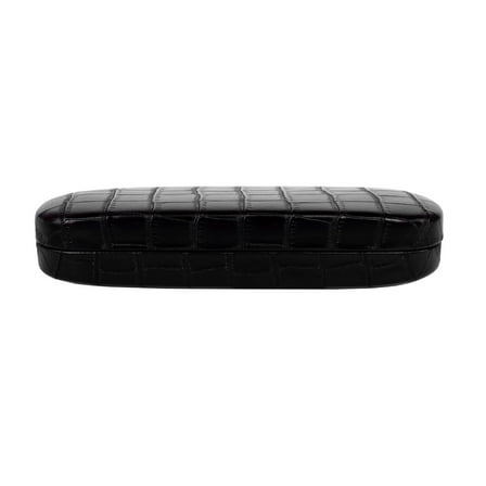 Nouveau Eyewear Inc Nou Black Crocodile Eyeglass Case