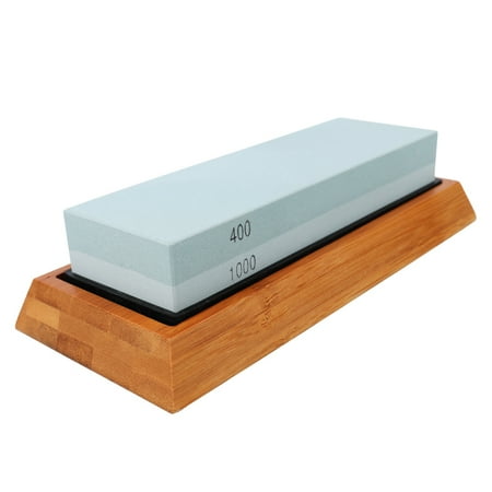 

Double-sided Bicolor Whetstone Cutter Sharpener Stone for Kitchen White Corundum Sharpening Tool with Silica Underlay