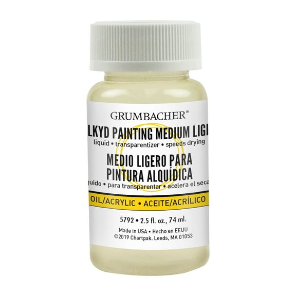 Grumbacher Alkyd Painting Medium Light, 2.5 fl. oz. Bottle