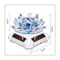 thumbnail image 6 of Car Air Fragrance Solar Charging Automatic Rotating Ornament Car Interior Accessories Rotating Crystal Lotus Ornament, 6 of 6