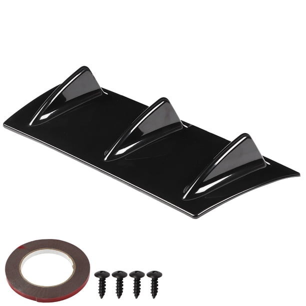 Chasis de parachoques trasero universal para coche Shark Difusor de labio de alerón de aleta(S) Jadeshay A