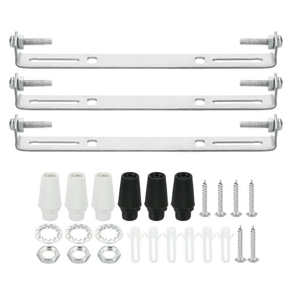 Uxcell Ceiling Light Plate Kit, Light Fixture Mounting Bracket Plate Steel Crossbar 165mm 3