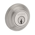 thumbnail image 1 of Baldwin SC.TRD.150.S Single Cylinder Traditional Round Deadbolt with Smartkey, Satin Nickel, 1 of 5