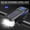 *New--Blue, variant on Solar & USB Rechargeable Bike Light with Horn, Waterproof LED Headlight for Night Cycling, Multi-Color Cycling Safety Equipment