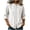 #0146-White, variant on Womens Shirts Mandarin Collar 3/4 Sleeve Button Front Side Pocket Plain Casual Blouses Relaxed Fit Everyday Wear Lightweight Womens Tops