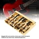 thumbnail image 4 of Puente De Bajo De 4 Cuerdas, Paquete De Guitarra De Aleación De Zinc Con Sillines Ajustables Para Piezas De Reemplazo De Graves Eléctricos De Jazz Plateado, 4 of 7