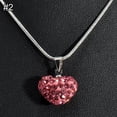 thumbnail image 5 of AYYUFE Elegant Rhinestone Inlaid Love Heart Pendant Snake Chain Women Necklace, 5 of 8