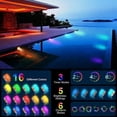 thumbnail image 4 of Colorful Rechargeable LED Pool Light, IP68 Waterproof Bathtub Light, Dimmable Fountain Light with Remote Control, 16 Colors, 6 Dynamic Modes, 2/4/6 Hour Timer, Magnetic Charging, 4 of 6