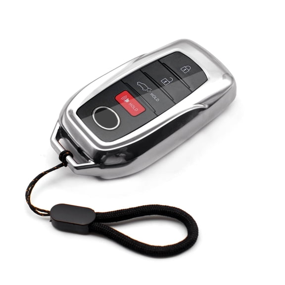 for Toyota Key fob Cover,case with chain,Tpu 360 Degree Protection Key Case compatible with 2021-2022 Venza,RAV4 Prime,Sienna,Land Cruiser,Fortuner,Mirai