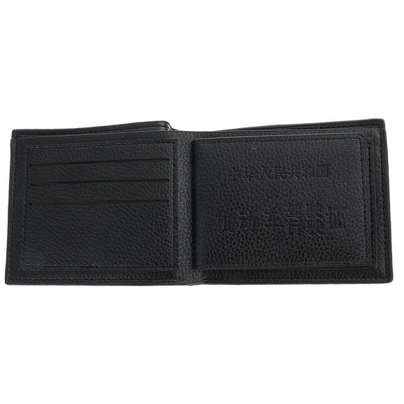 SHOWERORO Bifold Men Wallet Black with Zipper Coin Pocket and Metal Money Clip