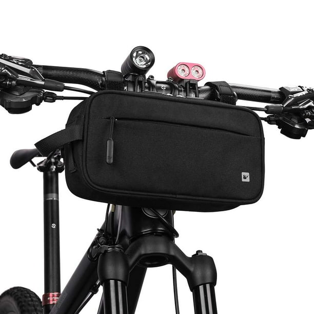 Rhinowalk Bolsa Para Manillar De Bicicleta Bolsa Delantera Para Barra Transversal De Bicicleta De Montaña Impermeable Multifuncional Cesta Para Bicicleta De Carretera Bolsa Para Cuadro De Bicicleta Bo