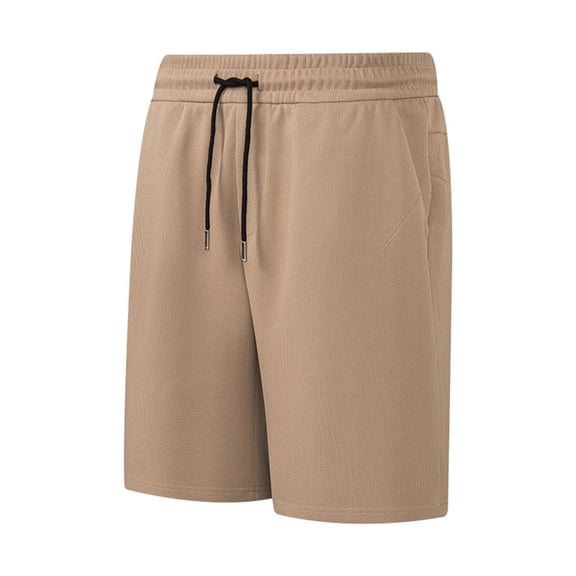 Enridrech Big and Tall Shorts for Mens Beach Casual Stylish Solid Color Fashion Drawstring Elastic Waist Short Pants