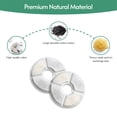 thumbnail image 4 of 8-Pack Pet Water Dispenser Replacement Filters - 12.5cm Diameter Round Filters with Cotton, Activated Carbon & Resin for Removing Hair, Debris & Dirt - Compatible with Most Cat & Dog Water Fountains, 4 of 7