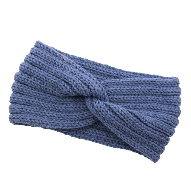 Diadema de ganchillo Sonducket Niebla azul