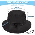 thumbnail image 2 of czcpp-Bucket Hat for Men Packable Sun hat Quick Dry Mesh Breathable UV Protection Boonie Hat for Fishing Hiking Beach Safari, 2 of 4