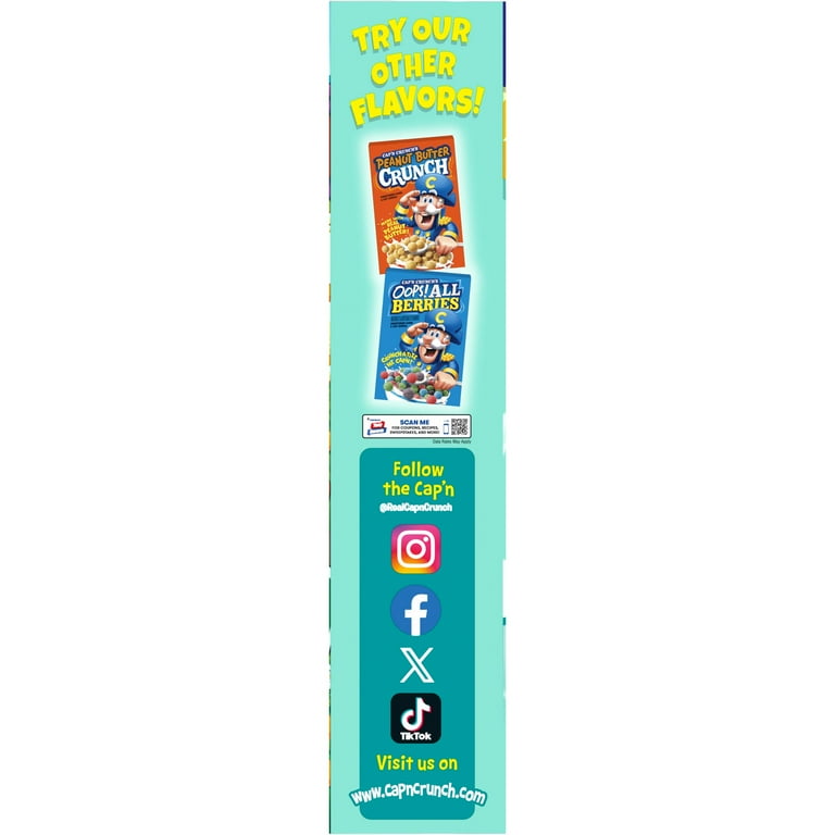 Cap'n Crunch Orange Creampop Cereal, 22.1 oz Bag