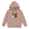 thumbnail image 6 of LRen Toddler Girl Sweatsuit Set 4t Cute Bowknot Print Crew Neck Long Sleeve Warm Sweatsuit Pullover Tops and Pants Casual Fall Kids 2pcs Outfits, 6 of 6