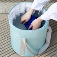 thumbnail image 4 of Baño De Pies Para Baño, Pedicura, Pies, Balde Para Spa Para Pies, Lavado De Coches, Azul Claro Sunnimix Lavabo plegable para pies, 4 of 8