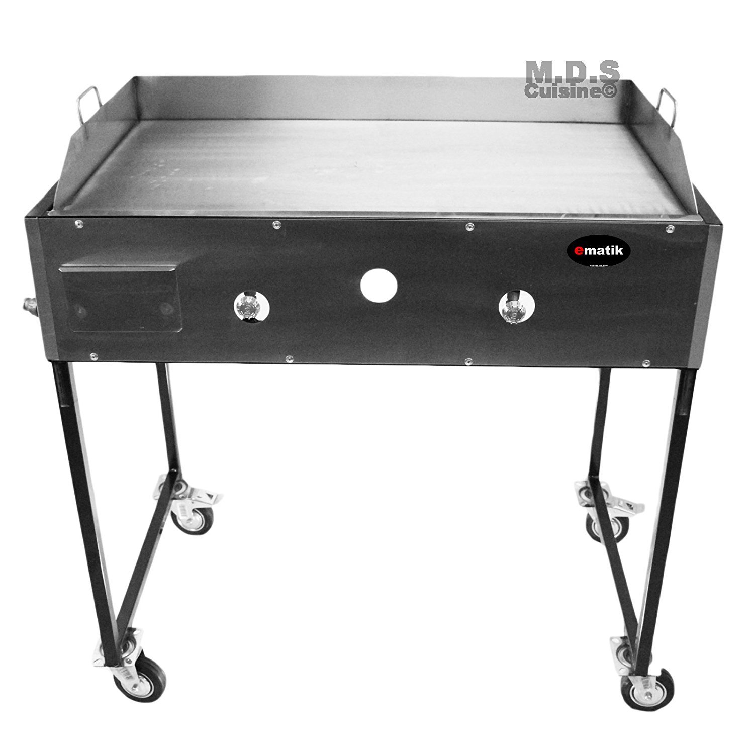 Ematic Catering Cart 36 Griddle 100 Pure Heavy Duty Gauge Steel