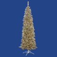 thumbnail image 1 of Vickerman 5.5' Champagne Pencil Artificial Christmas Tree with 250 Clear Lights, 1 of 1
