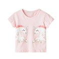 thumbnail image 1 of Camisetas de algodón para ni?as de 2 a 8 a?os, camisetas bonitas con estampado de unicornio para ni?os, camisetas de manga corta de verano para ni?as, camisetas infantiles C ShuxiuWang 8390612960383, 1 of 1