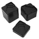 thumbnail image 4 of Daboolka 8 protectores de suelo cuadrados negros ABS para cama, sofá, gabinete, escritorio, almohadilla para pies, elevador de muebles, 4 of 8