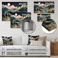 thumbnail image 4 of Designart "Stream Through The Mountains Flowing Beauty" Abstract Landscape Metal Art Print, 4 of 5