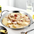 thumbnail image 4 of 1Set Wok Pan Stainless Steel For Cooking Pans In Home Kitchen And Camping Use, 4 of 9