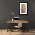 thumbnail image 4 of Vojtech Klimkovič 14x24 Black Modern Framed Museum Art Print Titled - Woman in Italian Costume (1851-1853), 4 of 5