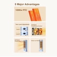 thumbnail image 3 of Calentador De Espacio, Calentadores Eléctricos Portátiles, Ventilador De Calefacción De Escritorio De Calentamiento Rápido Con Cerámica PTC, Temperatura Constante, 3 of 7