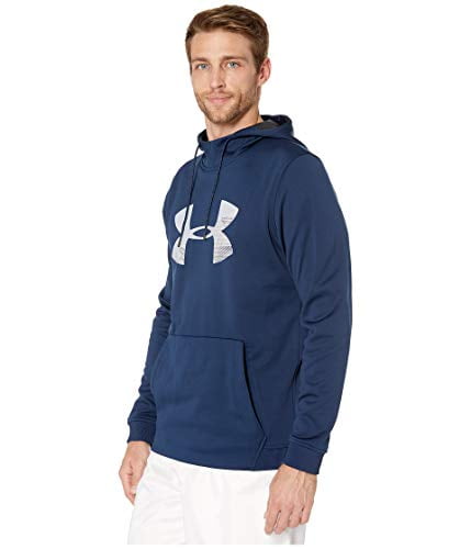 Under Armour Mens Armour Fleece Pullover Hoodie Big Logo Graphic