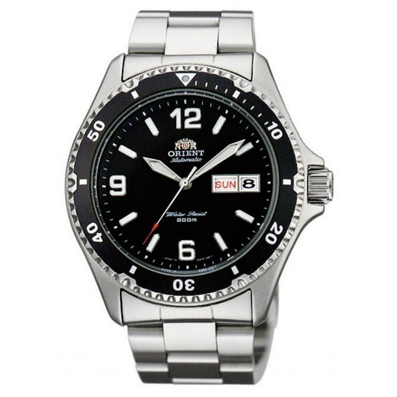 Orient Men's FAA02001B Black Mako II Stainless Steel 200M Diver Watch