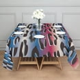 thumbnail image 3 of Colorful and Black Of Leopard Print Square Tablecloth,Waterproof Square Table Cover,Wipeable Spillproof Washable Table Cover for Home Kitchen Party Decor 52"x52"(132x132cm), 3 of 6