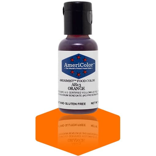 AmeriColor AmeriMist Orange, .65 Ounce, Airbrush Food Color