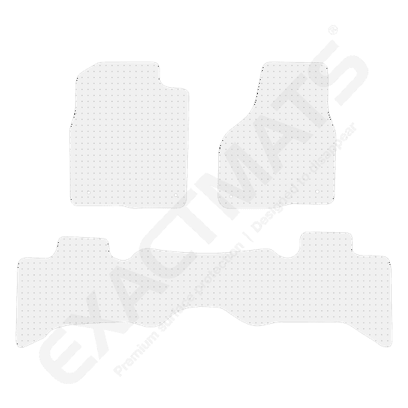 ExactMats - Premium Clear Overlay Floor Mats, Made In USA - Fits Dodge RAM 1500 Classic 2019-2023 / Quad Cab / 2 Front & Uni-Rear Mats