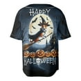 thumbnail image 2 of Happy Halloween Basenji Witch Pumpkins Bats All Over Print 3D Baseball Shirt African Barkless Dog Lover Softball Sport - 13012, 2 of 6