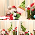 thumbnail image 3 of Funda para botella de vino navideña de Papá Noel, adornos para botellas de vino compatibles con las vacaciones navideñas en casa, 3 of 5