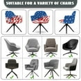 thumbnail image 6 of Xoenoiee Retro American Flag Print Swivel Accent Chair Covers Accent Dining Chair Cover Stretch Mid Century Office Desk Chair Sliopcover Swivel Arm Chair Protector for Home Office Living Room, 6 of 7