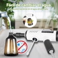 thumbnail image 3 of LINGLUCKY Limpiador Pistola Vapor Portátil a Presión de Alta Temperatura con 7 Boquillas y Tanque de 600 ml, Máquina de Limpieza para Cocina, Baño y Muebles, 3 Niveles Ajustables (Blanco), 3 of 5