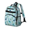 thumbnail image 2 of LightBlue Dinosaurs Eggs Palms Pattern Cute School Backpack Bag for School with Padded Back and Adjustable Shoulder Straps 15.25"x11.5"x5.25", 2 of 5