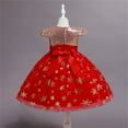 thumbnail image 5 of JSCDRPDWL Black Graduation Dress My First New Years Baby Girl Outfit 3 Year Old Dress Up for Girls Baby Boy's Clothing Gifts for Mother 2t Clothes, Red 9-10 Years, 5 of 9