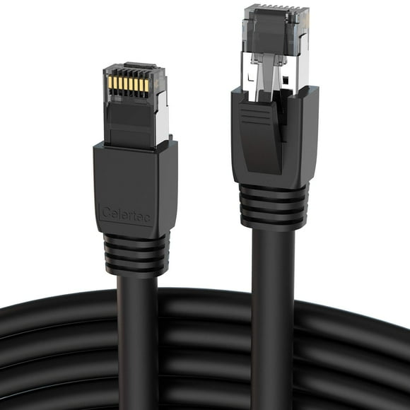 Cat8 Ethernet Cable, 15ft, High Speed 25/40Gbps 2000Mhz Gigabit Ethernet LAN Cable, 24AWG S/FTP Patch Cable with RJ45