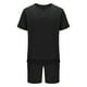 thumbnail image 5 of Conjunto de Pantalones Cortos Deportivos para Hombres, Cuello Redondo de Manga Corta de Moda para el Desgaste Casual Y de Playa, Traje de Poliéster Suave, 5 of 9