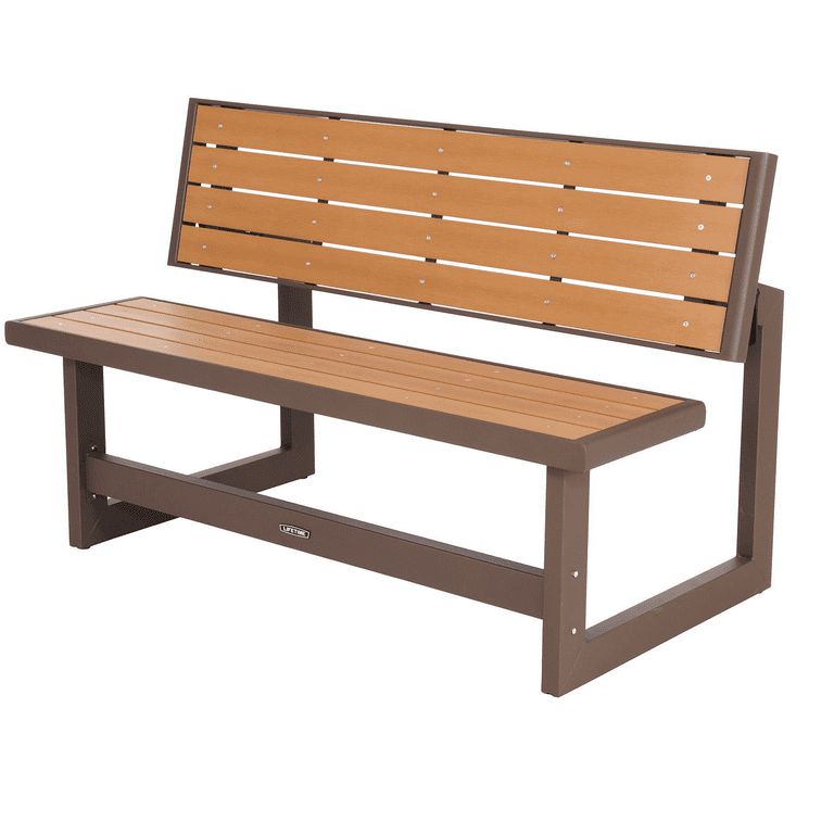 Lifetime Outdoor Convertible Picnic Bench, Brown
