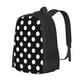 thumbnail image 1 of Fotbe Black and White Polka Dot Mochila para Hombre y Mujer - Tela Oxford 600D Resistente - Mochila Impermeable de Gran Capacidad para Escuela, Viajes y Senderismo, 1 of 6