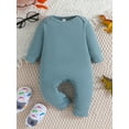 thumbnail image 4 of Bagilaanoe 2 Packs Newborn Baby Boys One-pieces Print Long Sleeve Jumpsuits 3M 6M 9M 12M 18M Infant Romper Casual Clothing, 4 of 8