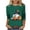 Green [Halloween Shirts for Women Clearance] IDOLI6072917, variant on IDOCLOTHES Halloween Oversized Tshirts for Women Cute Ghost Pumpkin Printed 3/4 Length Sleeve Womens Tops Dressy Casual Graphic Tees T Shirts Women's Fall Fashion Clothing Green, S