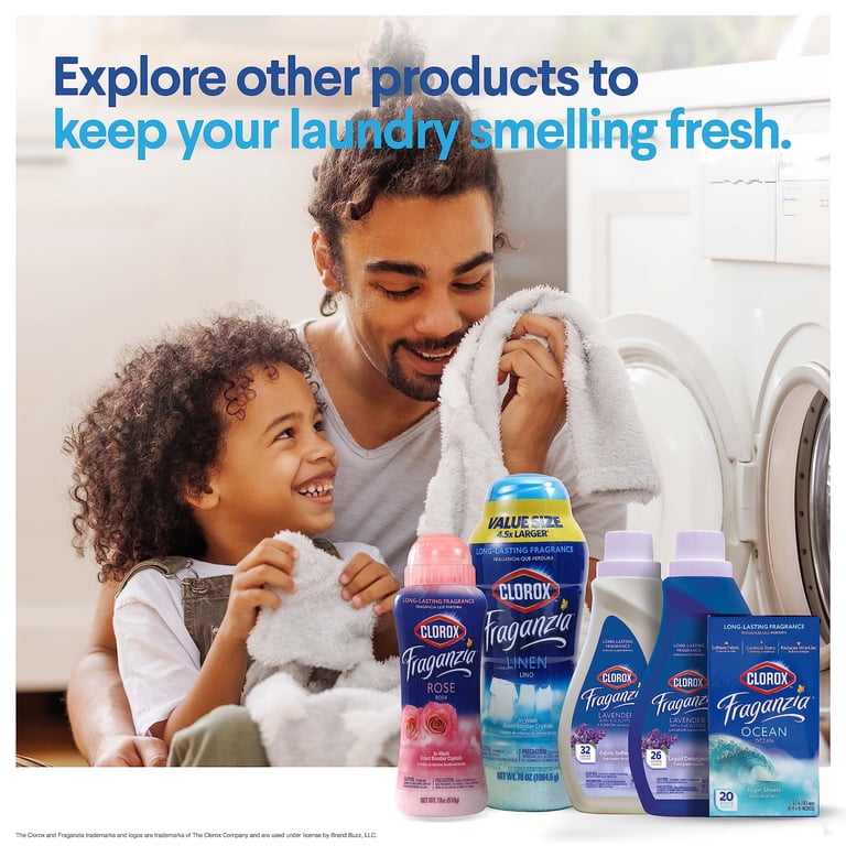 Clorox, Laundry Scent Booster Crystals, 70 Ounce, Linen Scent