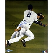 Derek Jeter Dive Over Robinson Cano Hand-Signed 16 x 20 Photograph